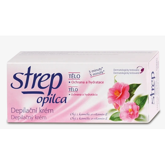 Opilca Strep Hair Removal Cream Camellia Body Oil And Vitamin E 100ml