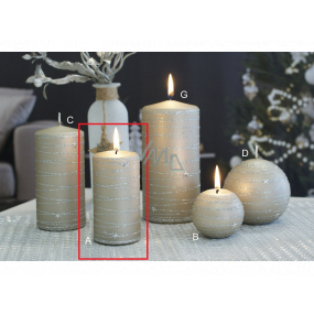 Lima Galaxy candle champagne cylinder 50 x 100 mm 1 piece