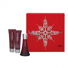 Hugo Boss Deep Red Eau de Toilette 50 ml + Body Lotion 50 ml + Shower Gel 50 ml