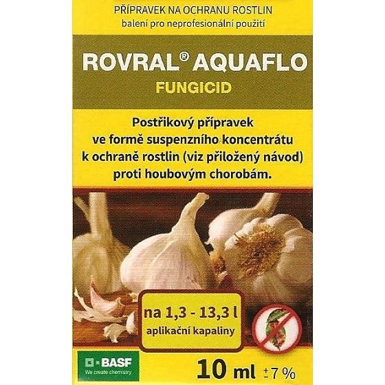 Basf Rovral Aquaflo preparation against fungal diseases and pickling of garlic 10 ml