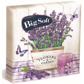 Big Soft Lavender paper napkins 2 ply 33 x 33 cm 20 pieces