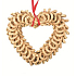 Heart knitted rough pattern 32 cm hanging