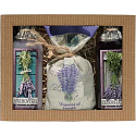 Bohemia Gifts Lavender La Provence shower gel 100 ml + Oil bath 100 ml + bath salt 150 g, cosmetic set
