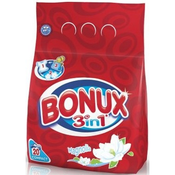 Bonux Magnolia 3 in 1 washing powder 20 doses 1.4 kg