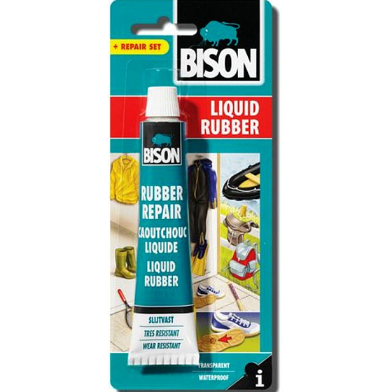 Bison Liquid Rubber liquid rubber 50 ml blister, transparent paste for repairs, protection, and impregnation of thousands of different items