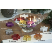 Lima Floating star candle red 60 x 60 x 25 mm 1 piece