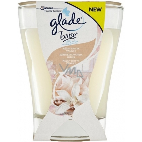 Glade by Brise Gentle touch of vanilla scented large candle in glass, burning time up to 52 hours 224 g