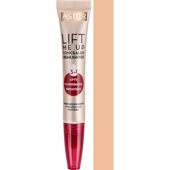 Astor Lift Me Up Concealer Highlighter 3in1 Concealer & Brightener 001 Light 7 ml