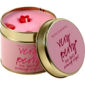 Bomb Cosmetics Raspberry Chocolate - Very Berry Scented natural, handmade candle in a tin can burns for up to 35 hours