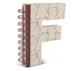 If Alphabooks Note Books F-shaped notebook 91 x 14 x 124 mm