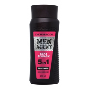Dermacol Men Agent 5in1 Sexy Sixpack shower gel for men 250 ml