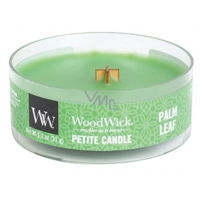 WoodWick Palm leaf - Palm leaf scented candle with wooden wick petite 31 g