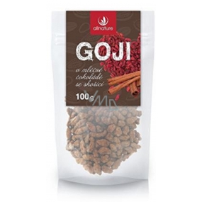 Allnature Goji in milk chocolate with cinnamon antioxidant 100 g