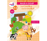 Ditipo Najdi a dolep Animals erasable notebook, removable stickers, develops logical thinking, fine motor skills for children 4-6 years 16 pages