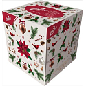 Linteo paper handkerchiefs with balm very fine layered 80 pieces Christmas
