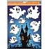 Glue-free window foil with Halloween ghost glitter 42 x 30 cm