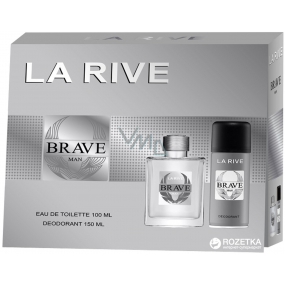 La Rive Brave eau de toilette for men 100 ml + deodorant spray 150 ml, gift set