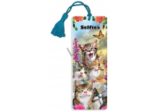 3D Bookmark - Cat's Selfie 5.7 x 15.3 cm