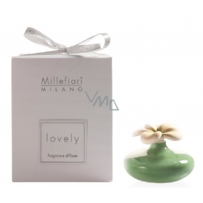 Millefiori Milano Lovely Diffuser Flower Container for Scenting Fragrance Using Porous Top Mini Green