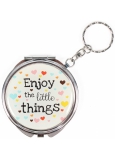 Albi Mirror - key ring with text Enjoy the little things 6.5 cm