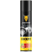 Coyote Cockpit Watermelon cleans, polishes, and treats all parts made of plastics, leather, wood, and leatherette in the vehicle interior spray 400 ml