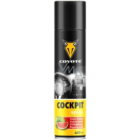 Coyote Cockpit Watermelon cleans, polishes, and treats all parts made of plastics, leather, wood, and leatherette in the vehicle interior spray 400 ml