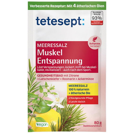 Tetesept Muscle Relaxation Bath Sea Salt 80 g