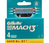 Gillette Mach3 spare head 4 pieces, for men