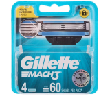 Gillette Mach3 Replacement Blades 4 Pack, for Men