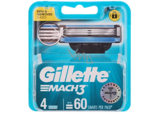 Gillette Mach3 Replacement Blades 4 Pack, for Men