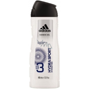 Adidas Hydra Sport shower gel for body, face and hair for men 400 ml