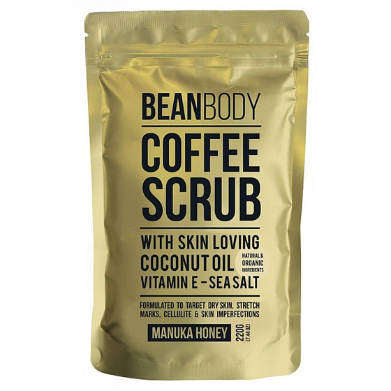 Bean Body Manukový Honey body peeling from coffee beans 220 g