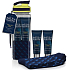 Baylis & Harding Men Citrus, Lime and Mint cleansing gel for body and hair 50 ml + aftershave 50 ml + luxury socks + water bottle, cosmetic set for men