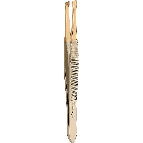 Donegal Tweezers oblique Gold 9 cm 1 piece 9723