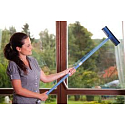 Spontex Telefix 2-in-1 Window Squeegee with 120 cm Telescopic Handle