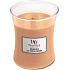 WoodWick Golden Milk - Golden milk scented candle with wooden wick and glass lid medium 275 g