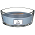 WoodWick Seaside Neroli - Coastal neroli scented candle with wooden wide wick and glass boat lid 453 g