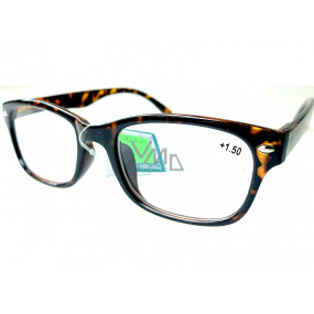 Berkeley Reading glasses +1.5 plastic brown tiger 1 piece MC2197
