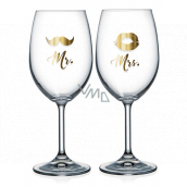 Mr. Nekupto Pair of wine glasses & Mrs. 2 x 440 ml