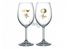 Mr. Nekupto Pair of wine glasses & Mrs. 2 x 440 ml