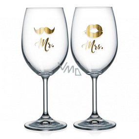 Mr. Nekupto Pair of wine glasses & Mrs. 2 x 440 ml