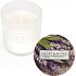 Heart & Home Lavender and sage Soy scented votive candle in glass burning time up to 15 hours 5.8 x 5 cm