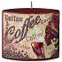 Candles Coffee Coffee scented candle ellipse 110 x 40 x 110 mm