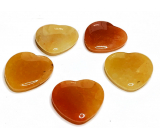 Avanturine orange Hmatka, healing gemstone in the shape of a heart natural stone 3 cm 1 piece, stone of happiness and prosperity