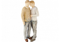 Arora Design Devoted Father and Son/Male Couple Resin Figure 27 cm