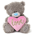 Me To You Love Bear with pink heart and gold lettering 29 cm