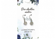 Albi Earrings surgical steel For a great sister 1 piece