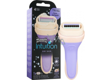 Wilkinson Intuition Dry Skin Coconut Milk & Almond Oil 4 blade shaver for women + replacement head 1 piece