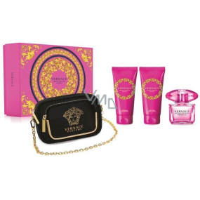 Versace Bright Crystal Absolu eau de parfum 90 ml + body lotion 100 ml + shower gel 100 ml + handbag, gift set for women