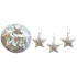Gold printed metal stars for hanging 4,5 cm 12 pieces